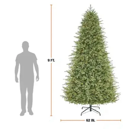 Christmas Tree 9ft Grand Duchess Twinkling Balsam Fir With Led Lights (NEW)