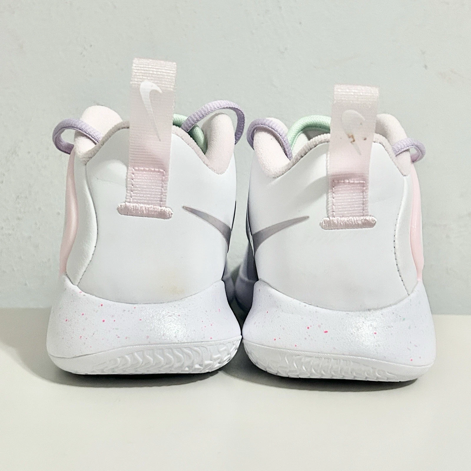 Zoom HyperSet SE IC “White Pink” Men’s Size 4.5 Volleyball Shoes No Lid