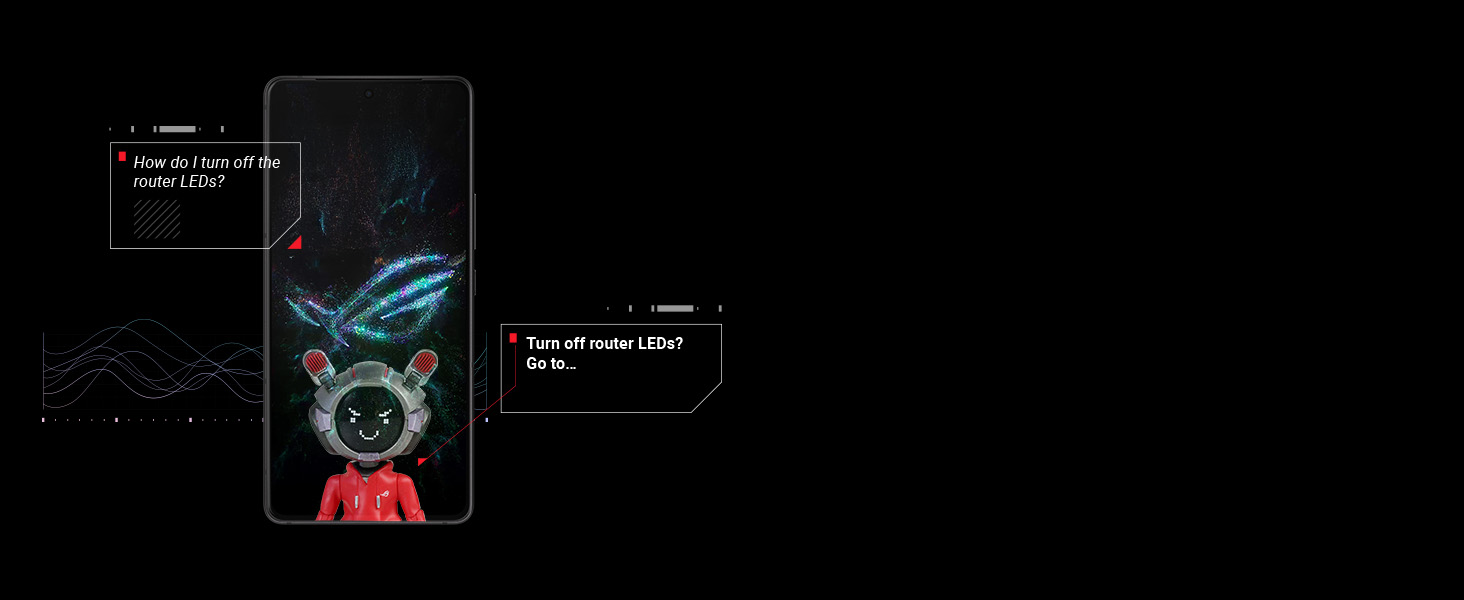 Dark interface screens showing minimalist digital layouts with geometric shapes and line elements against black background.