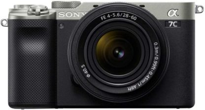 Alpha 7C Full-Frame Compact Mirrorless Camera Kit - Silver (ILCE7CL/S)