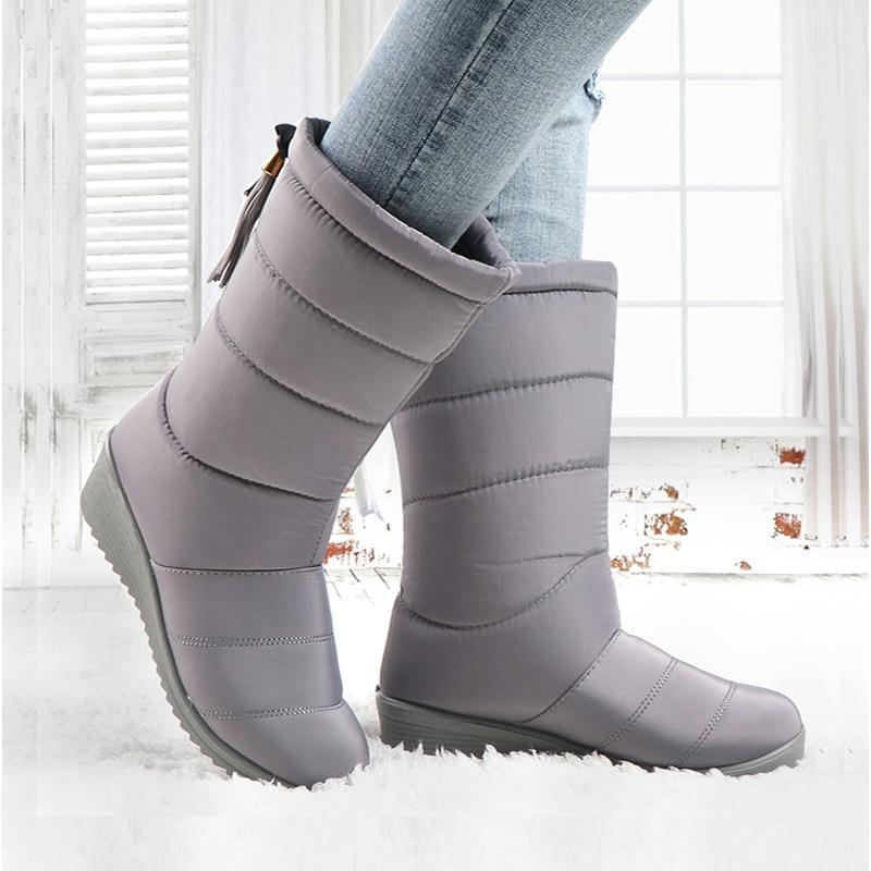 Winter Ladies Waterproof Warm Non-slip Down Snow Boots