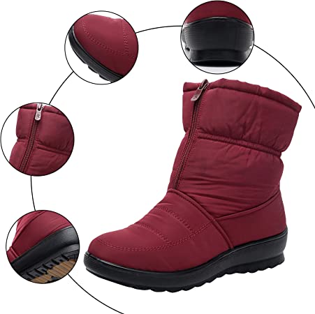 Women's snow ankle boots - winter warm
