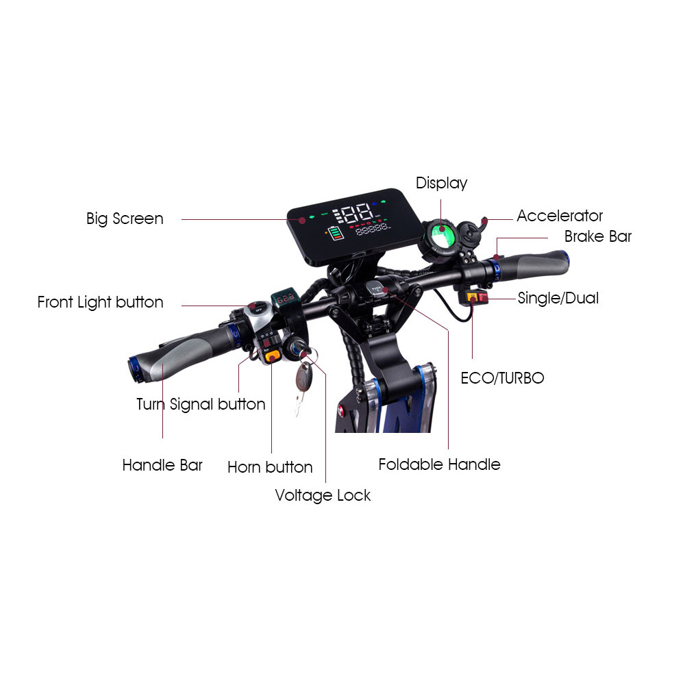 (🔥Limited Time Sale) E2 14inch 8000W best off road electric scooter with mobility powerful electric scooter