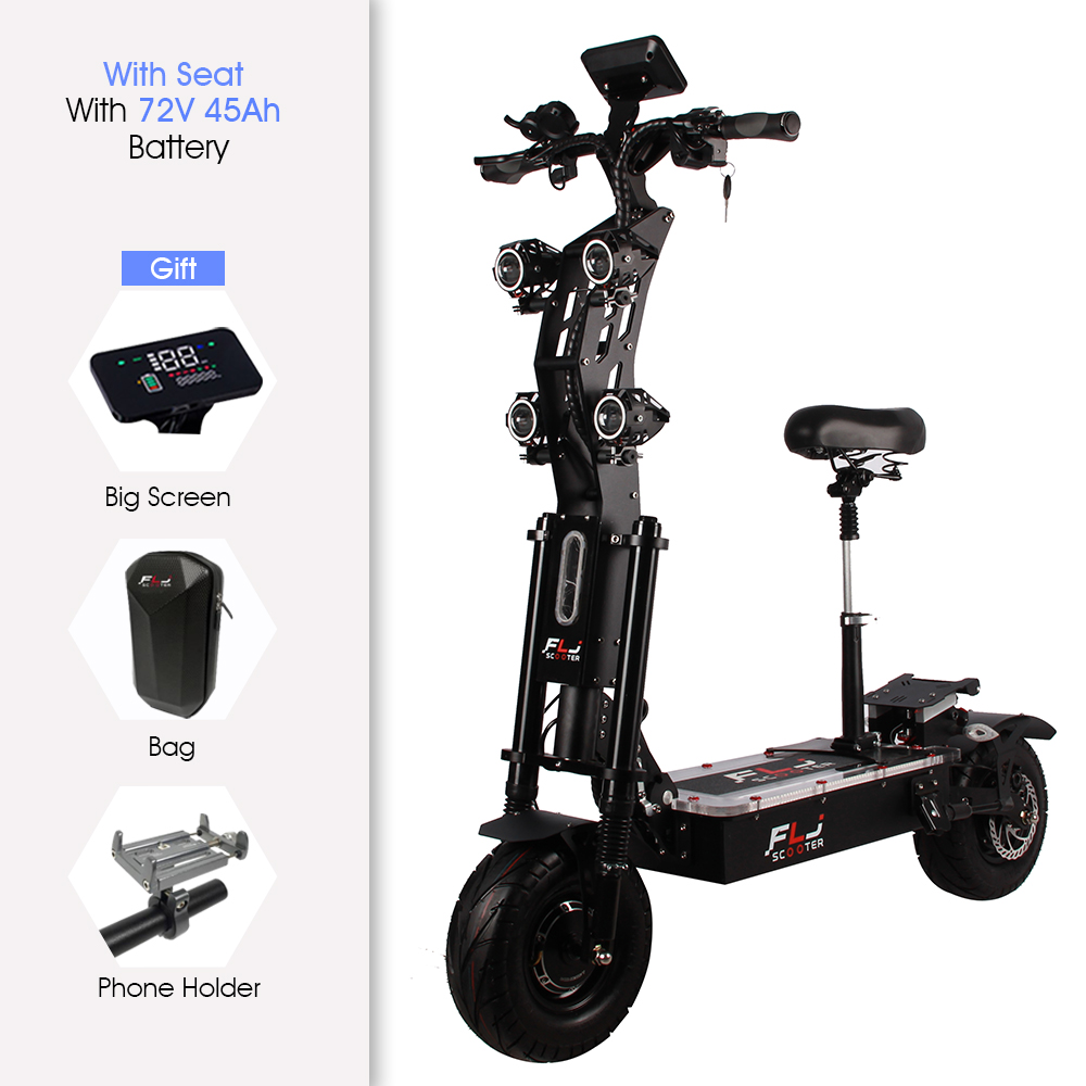 (🔥Limited Time Sale) Upgraded SK2 72V 8000W 13inch fat wheel best electric Scooter E scooters