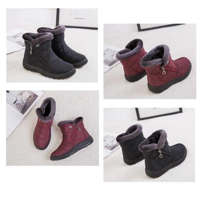 Women Premium Fur Lined Warm Comfy Outdoor Orthopedic Snow Boots