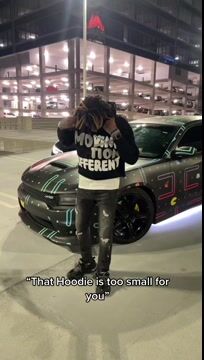 Motion different puff printing cotton street hoodie