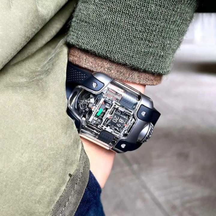 🔥Last day clearance💝Tourbillon Titanium Watch - Innovative Roller Display|Circular Power Reserve|Inclined Tourbillon Automatic Winding