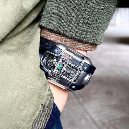 🔥Last day clearance💝Tourbillon Titanium Watch - Innovative Roller Display|Circular Power Reserve|Inclined Tourbillon Automatic Winding