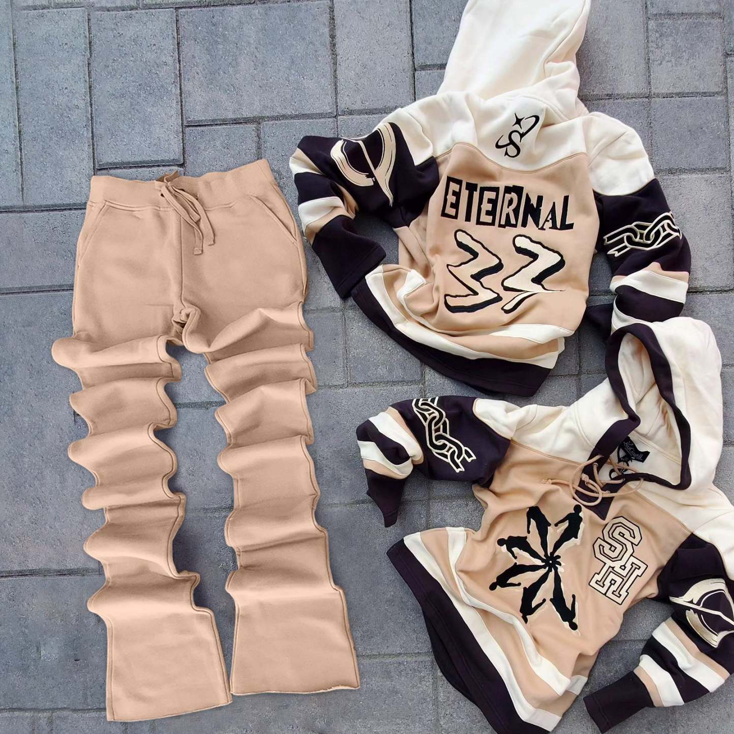 Fashionable and personalized sportswear hoodie set