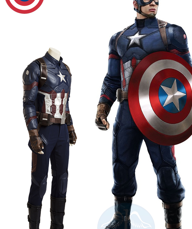 Captain America Costume Cosplay Suit