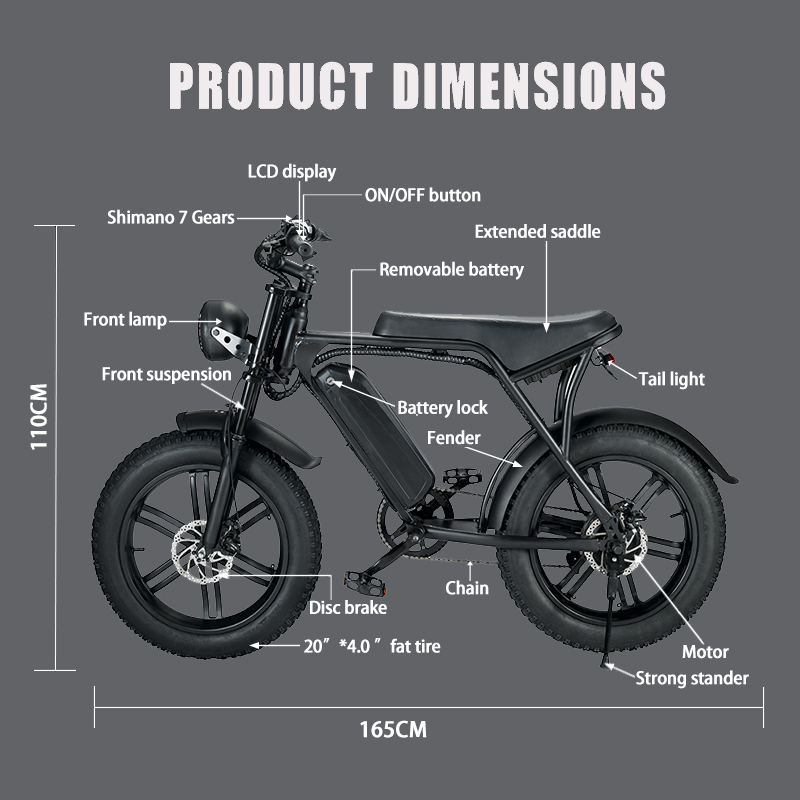 🔥2024 Hot Sale🚲V8 Mountain Electric Bike