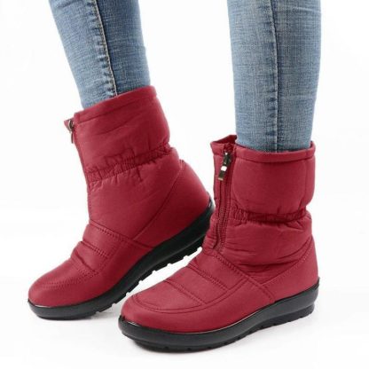 Women's snow ankle boots - winter warm