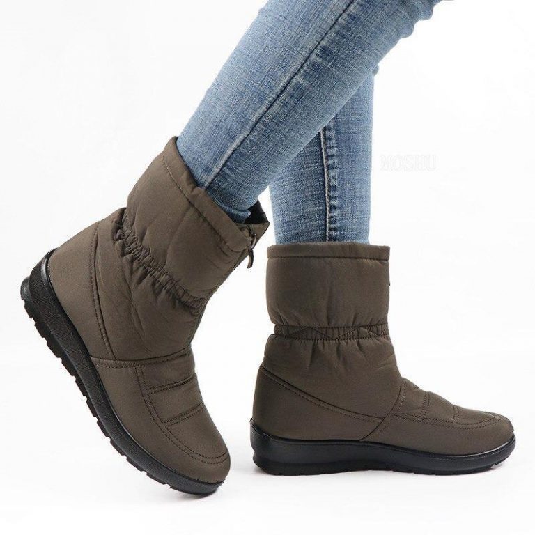 Women's snow ankle boots - winter warm