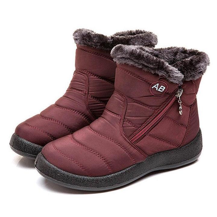 Women Premium Fur Lined Warm Comfy Outdoor Orthopedic Snow Boots