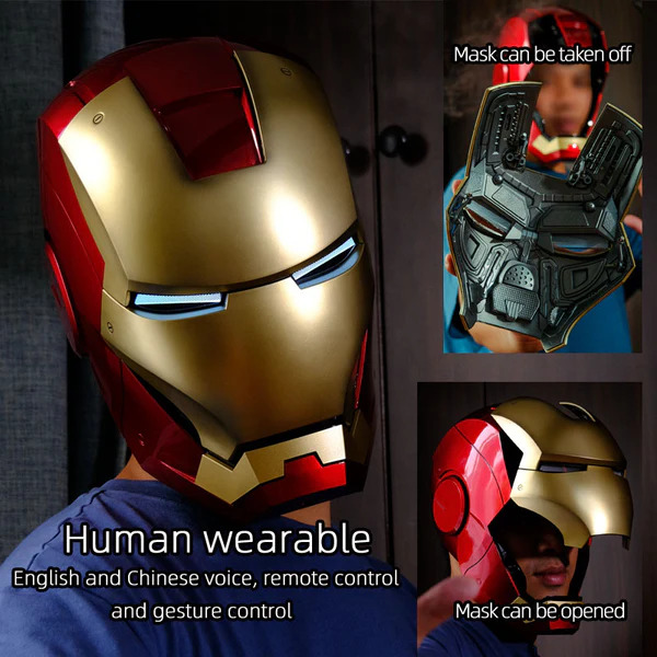 【Premium Edition】 Iron Man Helmet MK7 English voice control