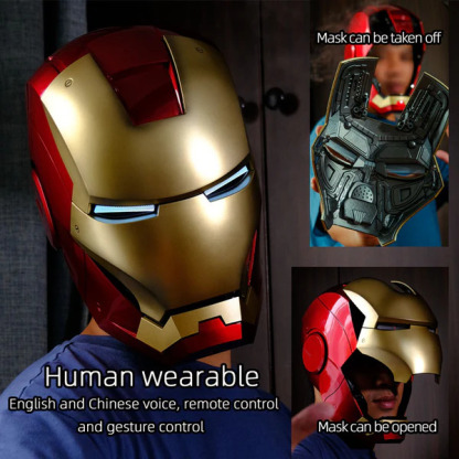 【Premium Edition】 Iron Man Helmet MK7 English voice control