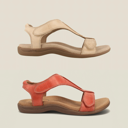 “The Show" Leather Adjustable Sandals