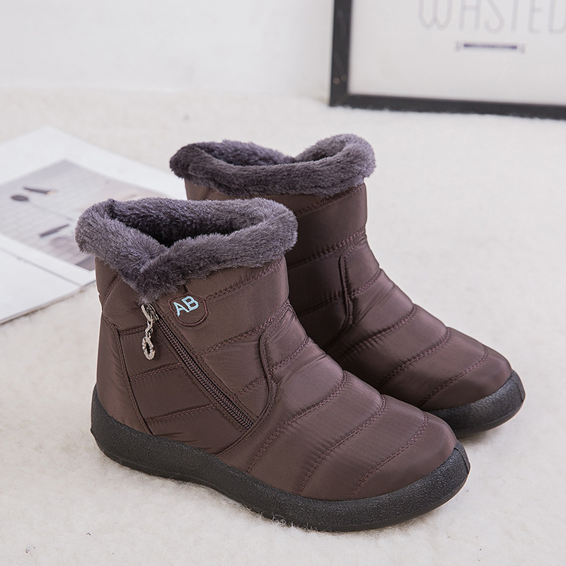Women Premium Fur Lined Warm Comfy Outdoor Orthopedic Snow Boots