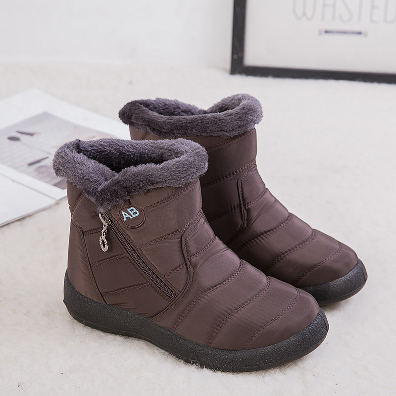 Women Premium Fur Lined Warm Comfy Outdoor Orthopedic Snow Boots