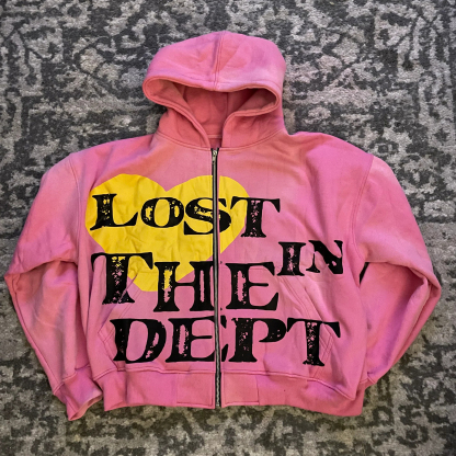 Lost Their Dept casual zipper sweatshirt