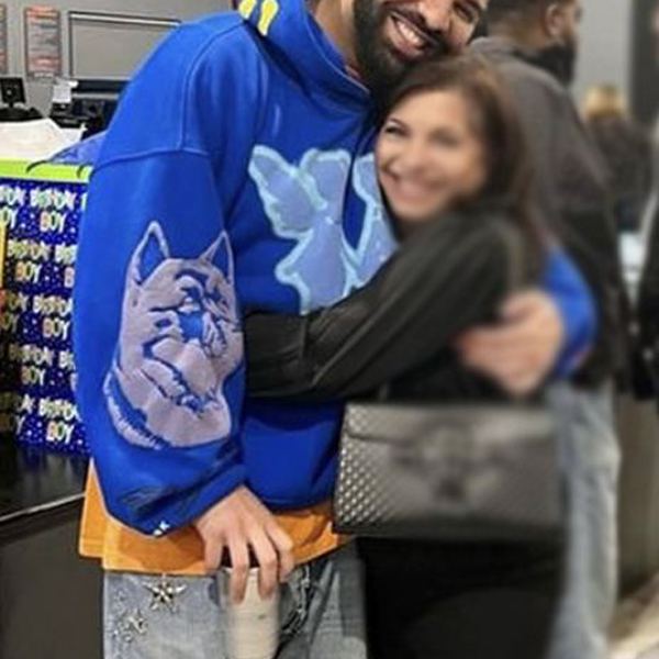 Drake Blue Hoodie Rap Angel Puff Print Hoodie
