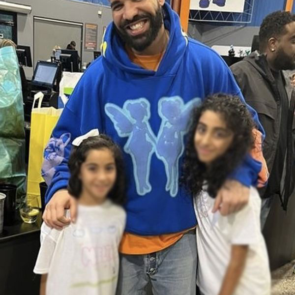 Drake Blue Hoodie Rap Angel Puff Print Hoodie