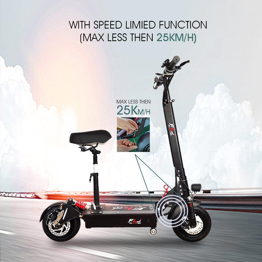 (🔥Limited Time Sale) SK1 10inch Electric Scooter with 48V 25-35ah battery Portable Easy Folding kick scooter