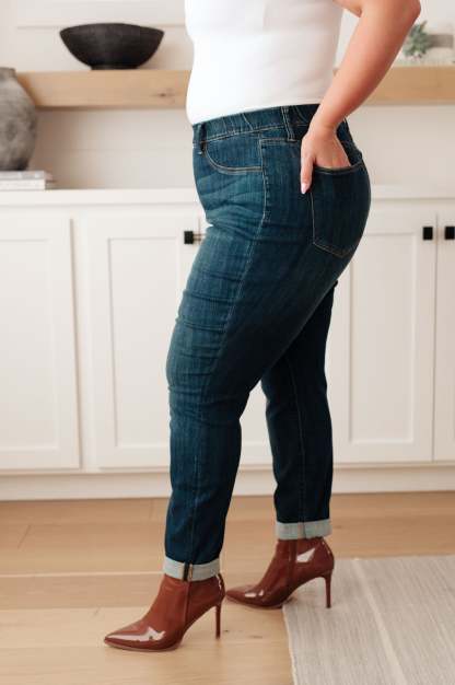 Tummy Control Pull On Skinny Jeans（Buy 2 get 20% off）