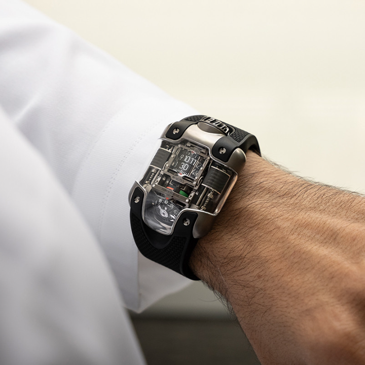 🔥Last day clearance💝Tourbillon Titanium Watch - Innovative Roller Display|Circular Power Reserve|Inclined Tourbillon Automatic Winding