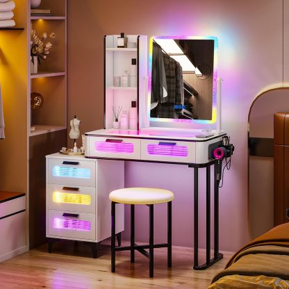 RGB Makeup Vanity Table