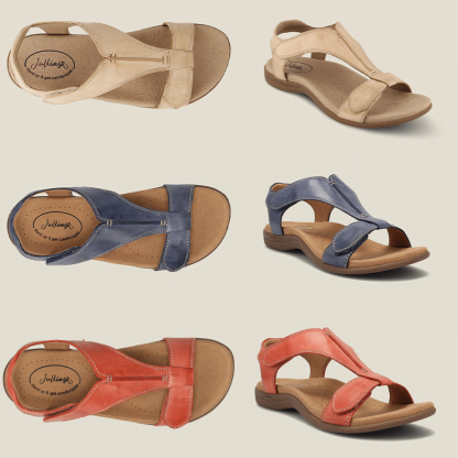 “The Show" Leather Adjustable Sandals