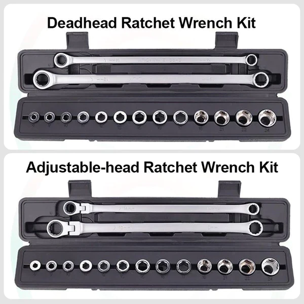 15PCS Adjustable Ratchet Wrench Kit🎅Great Christmas Gift🎁
