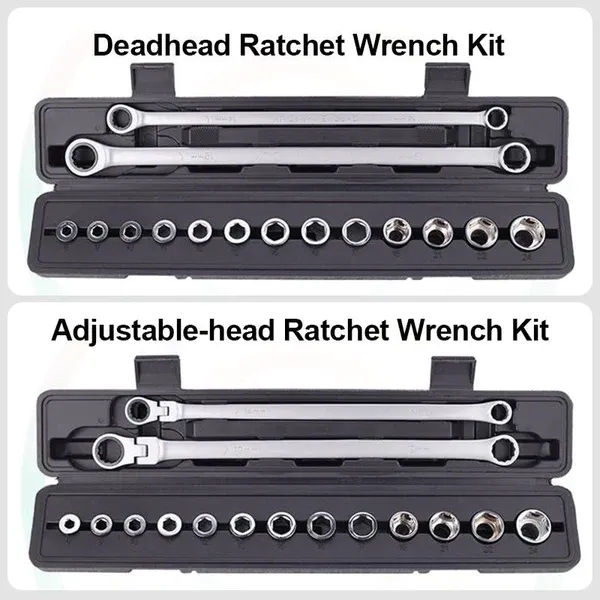 15PCS Adjustable Ratchet Wrench Kit🎅Great Christmas Gift🎁