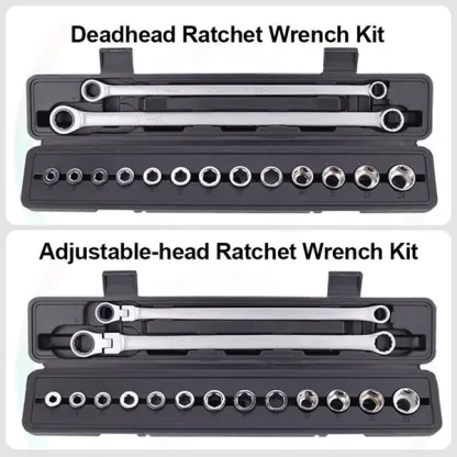 15PCS Adjustable Ratchet Wrench Kit🎅Great Christmas Gift🎁