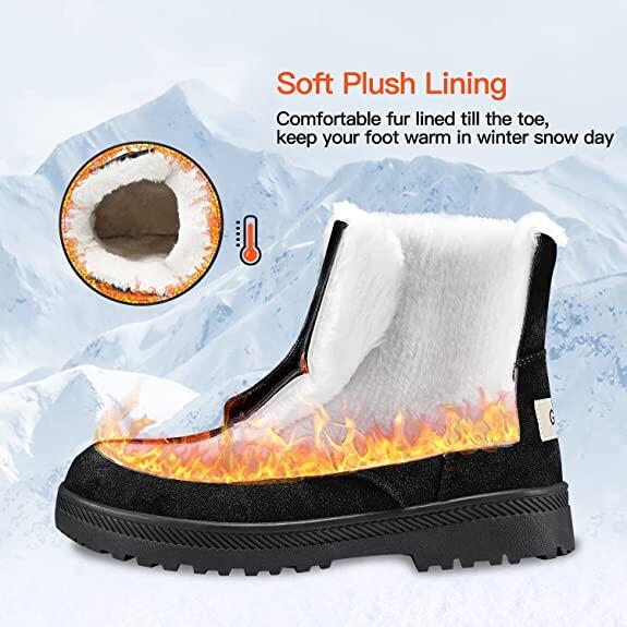 Winter Snow Boots for Women Warm Fur Lined Ankle Boots