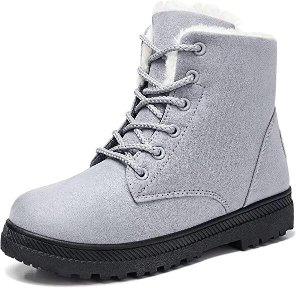 Winter Snow Boots for Women Warm Fur Lined Ankle Boots