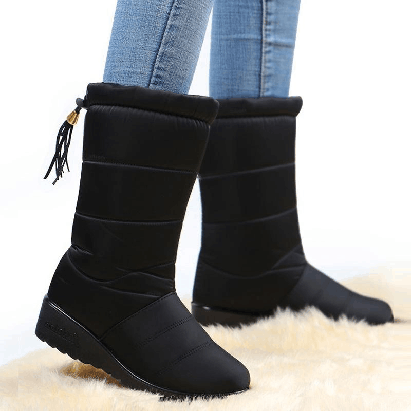 Winter Ladies Waterproof Warm Non-slip Down Snow Boots
