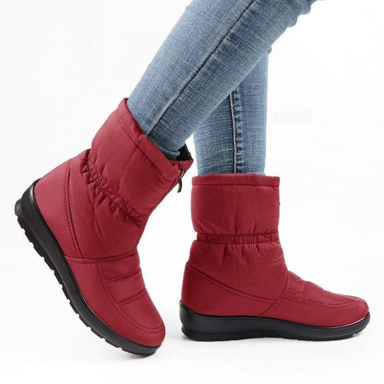 Women's snow ankle boots - winter warm