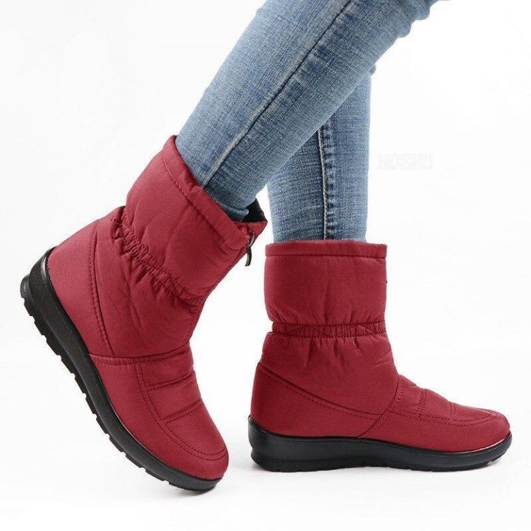 Women's snow ankle boots - winter warm
