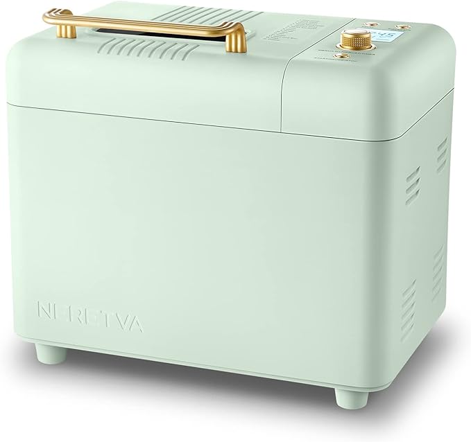 Bread Maker Machine, 15-in-1 2LB Automatic Breadmaker with Gluten Free Sourdough Setting(Including recipe books)