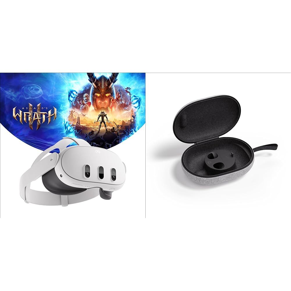Meta Quest 3 128GB • Breakthrough Mixed Reality • Powerful Performance • Asgard’s Wrath 2 Bundle