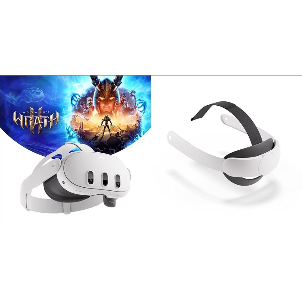 Meta Quest 3 128GB • Breakthrough Mixed Reality • Powerful Performance • Asgard’s Wrath 2 Bundle