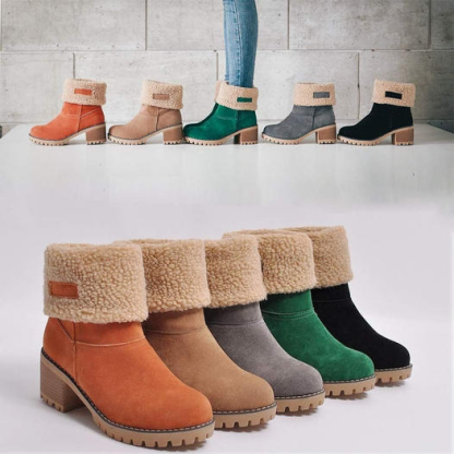 Women's Soft Waterproof Wool Lining Boots
