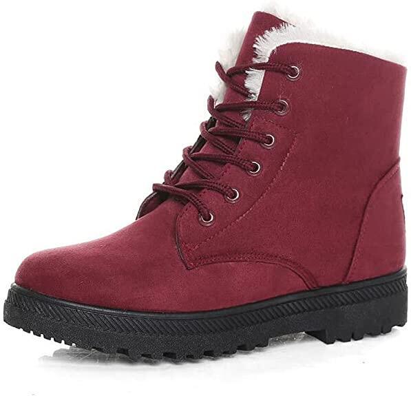 Winter Snow Boots for Women Warm Fur Lined Ankle Boots