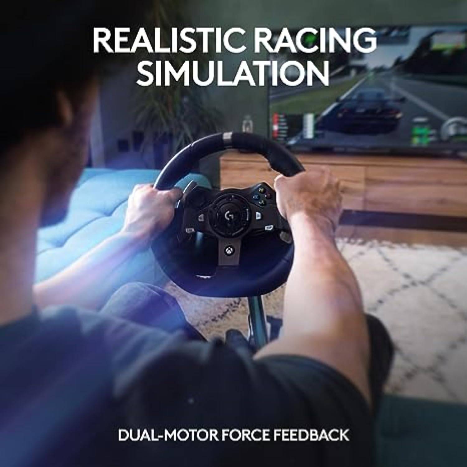 Logitech G920 Driving Force Racing Wheel and Pedals, Force Feedback + Logitech G Driving Force Shifter - Xbox Series X|S, Xbox One and PC, Mac - Black