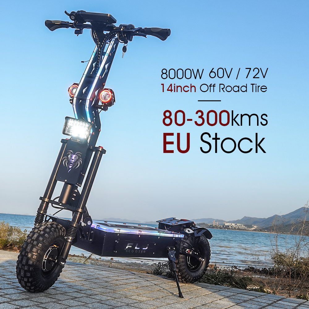 (🔥Limited Time Sale) E2 14inch 8000W best off road electric scooter with mobility powerful electric scooter