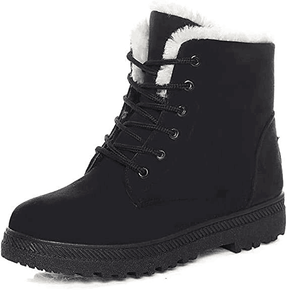 Winter Snow Boots for Women Warm Fur Lined Ankle Boots