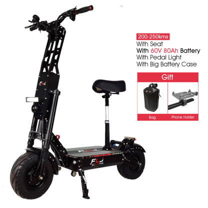 (🔥Limited Time Sale) K6 6000W all terrain Fat wheels dual motor electric scooter with Max Speed 53MPH