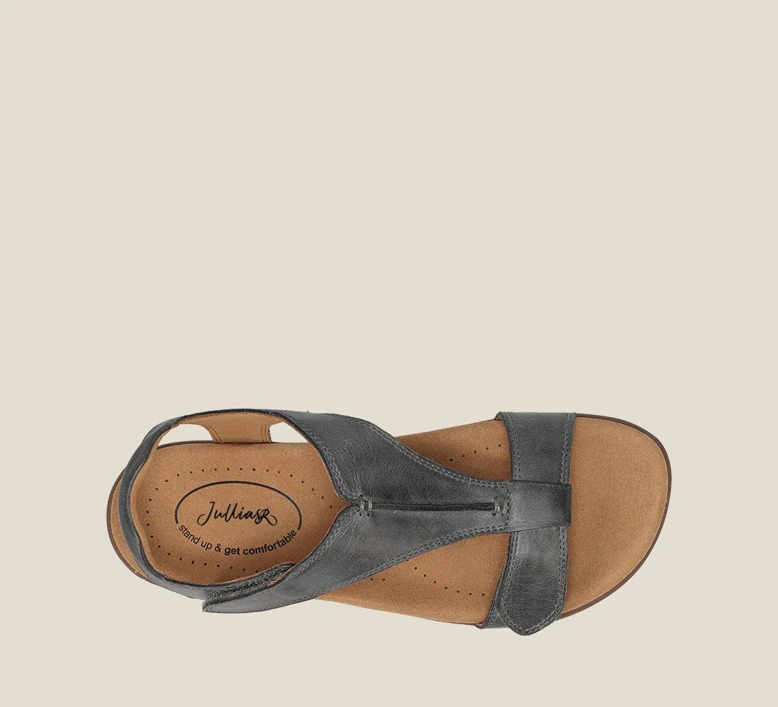 “The Show" Leather Adjustable Sandals
