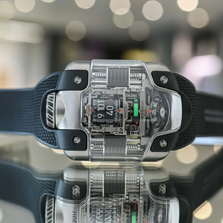 🔥Last day clearance💝Tourbillon Titanium Watch - Innovative Roller Display|Circular Power Reserve|Inclined Tourbillon Automatic Winding